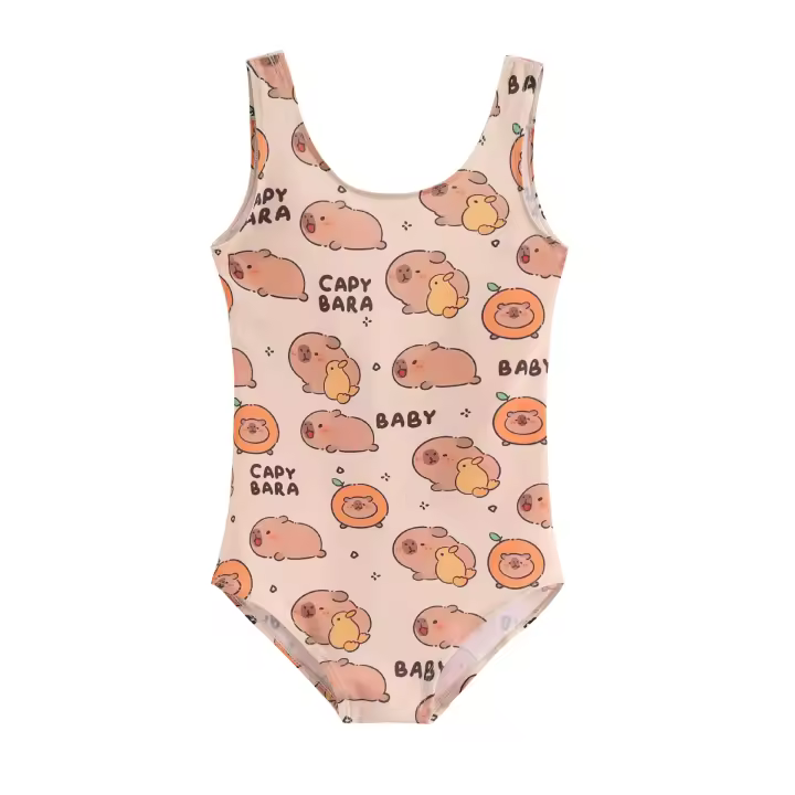 KIDS SWIMWEAR traje de baño para niños capybara deportes yoga traje de baño - 1