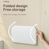 Nuevo estante plegable de pared sin perforaciones, montado en la pared, estante flotante de plástico para el hogar y el baño, soporte. - details 8