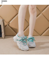Nuevos zapatos casuales versátiles deportivos, zapatillas para correr de moda con plataforma de malla. - details 12