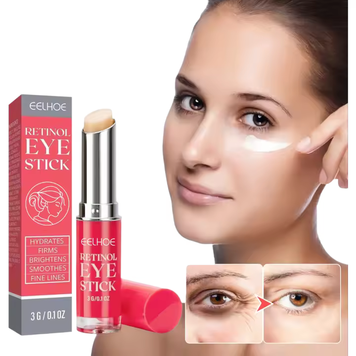 Crema de Ojos de Retinol Antideslumbramiento, Iluminación de Ojeras, Levantamiento y Reafirmación de Piel Herramienta de Cuidado de la Piel Facial Instantáneo para Mujeres - 1