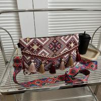 Bolso de hombro con borla para mujer, bandolera de estilo étnico de nicho popular, nueva tendencia, a la moda, con personalidad, 2024 - details 20
