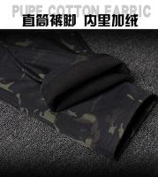 Conjunto táctico de invierno para hombre, traje militar impermeable a prueba de viento para exteriores, chaquetas con capucha de concha suave con múltiples bolsillos, pantalones de trabajo de piel de tiburón - details 26