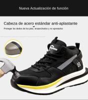 Botas de Trabajo para Hombres Zapatos de Seguridad a Prueba de Agujeros Punta de Acero - details 4