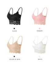 Ropa interior de mujer de talla grande, anti-luz, con encaje en la espalda y envoltura honda en el pecho. - details 7