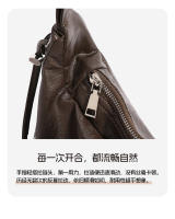 Bolso Cruzado de Gran Capacidad Diseño Plisado en Forma de Cordón Método de Espalda Múltiple - details 10