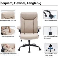 Silla de Oficina Ergonómica Giratoria con Brazo Ajustable Cómoda para Juegos en Casa o Oficina - details 6