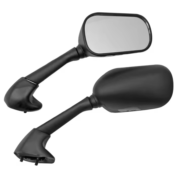 Espejos de Vista Trasera Cherk para Motocicleta Scooter E-Bike Pareja Negra para Yamaha YZF R6S 2006-2009 - 1