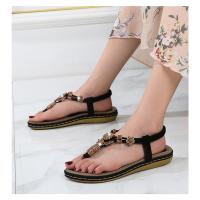 Sandalias de Tacón Alto de Verano 2025 Estilo Bohemio Chic de Madera Tejida Talla Grande - details 13