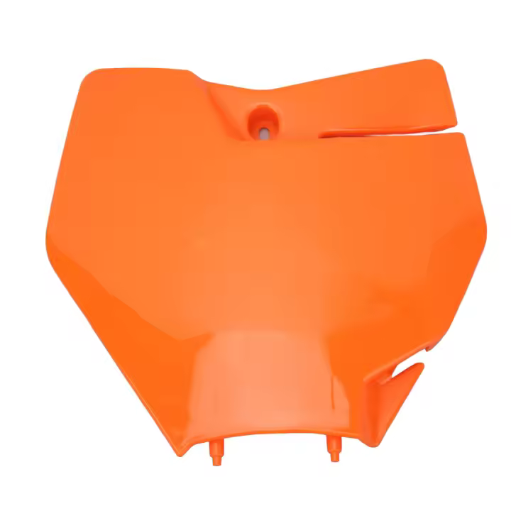 Placa de matrícula delantera de motocicleta, cubierta de plástico ABS para EXC 150, 250, 300, TPI 2020 a 2022, color naranja - 1