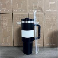 Termo de 40 oz con aislamiento al vacío, tapa y pajita para café y smoothies, acero inoxidable duradero de gran capacidad - details 2