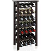 Botellero de Bambú Soporte para 28 Botellas con Parte Superior de Mesa - details 0