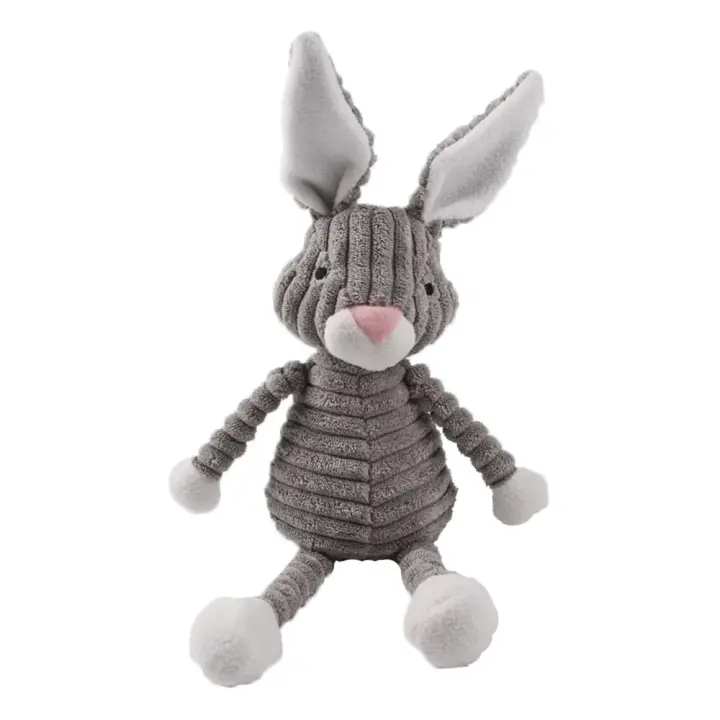 Juguetes de peluche para perros de pana para perros pequeños y medianos, juguete chirriante para perros, juguete para masticar resistente a mordeduras, Limpieza de dientes molares, juguetes para cachorros - 1