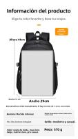 Mochilas versátiles de color sólido de gran capacidad para hombres y mujeres, mochilas casuales y sencillas para parejas - details 0