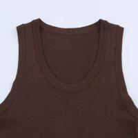 PB & ZA 2025 estilo básico simple versátil casual color sólido chaleco top novedad de verano tirantes sin mangas para mujer - details 12
