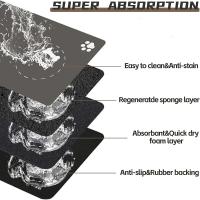Alfombrilla de alimentación para mascotas, Mantel Individual de secado rápido, impermeable, tazón de comida para perros y gatos - details 3