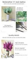 Flor Lila de silicona Artificial rosa, púrpura, 75 Cm, plantas artificiales de imitación, simulación de flores falsas de plástico, adornos para el salón - details 4