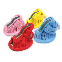 Zapatos de verano para perros pequeños, sandalias reflectantes transpirables antideslizantes, calcetines para mascotas, zapatillas para cachorros, Chihuahua, Yorkie, botas para exteriores - details 1