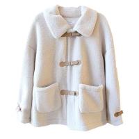 Nueva chaqueta sherpa de otoño e invierno para mujer, chaqueta corta holgada y versátil - details 3