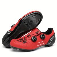 Zapatillas de ciclismo profesionales para hombres compatibles con calas SPD, zapatos deportivos transpirables para montar - details 0