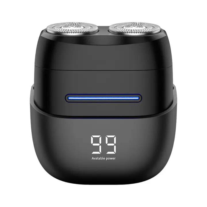 Nueva maquinilla de afeitar eléctrica magnética portátil Mini cuchillo de barba recargable para hombres - 1