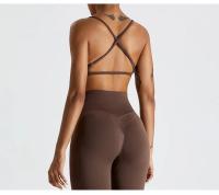 Conjunto de Yoga para Mujer Ropa Deportiva de Entrenamiento de Malla Transpirable Secado Rápido 2 Piezas Chaleco y Shorts para Correr y Modelar Espalda Material de Nylon - details 13
