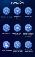 Auriculares Inalámbricos con Clip 2024, Auriculares Bluetooth 5.3 con Micrófono HD, HiFi Estéreo y Pantalla LED, Ajuste Cómodo, Carga Rápida USB-C, Auriculares para Deportes y Correr, Compatibles con Android, iPhone, Xiaomi, Samsung y Huawei - details 1