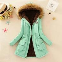 Chaqueta de algodón acolchada para mujer, abrigo informal ajustado con capucha, Parkas acolchadas, abrigo cálido, otoño e invierno, nové de 2025 - details 9