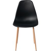 Juego de 4 sillas de comedor con asiento y respaldo suaves, con patas de metal macizo, para salón, dormitorio, cocina o comedor, ante marrón - details 60