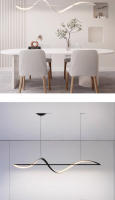 NEO Gleam-luces colgantes Led de aluminio para cocina, lámpara colgante moderna para mesa de comedor, oficina y Bar, DIY - details 3