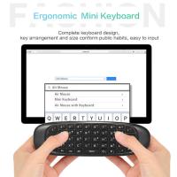 Mando a distancia inteligente C120, periférico inalámbrico con retroiluminación de 7 colores, 2,4G, RF, inglés, para Android, Smart TV Box - details 4