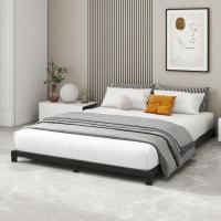 Cama con Plataforma de Metal, Marco de Cama de 140 x 200 cm, Cama de Metal con somier de láminas de Metal, Moderna Cama de Metal para Adultos, niños, Adolescentes, fácil Montaje - details 28