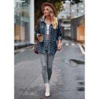 Chaqueta de mujer 2025Chaqueta de PANA con estampado de leopardo, camisa de manga larga, abrigo Casual ligero - details 5