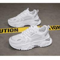 Zapatos informales de suela gruesa con panel de malla para hombre, zapatos para correr de suela blanda transpirables de verano, zapatos deportivos de moda para actividades al aire libre, zapatillas deportivas para hombre - details 19