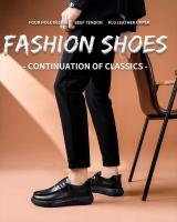 Zapatos Oxford formales cómodos con cordones de piel para hombre, para negocios, oficina, transpirables, redondos, de uso diario - details 2