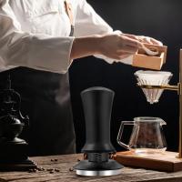 Tamper de café de acero inoxidable con resortes de escala calibrados, distribuidor de café, herramienta niveladora Manual, 51mm, 53mm, 58mm - details 1