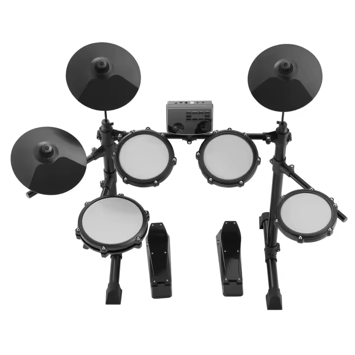 SucceBuy Batería eléctrica, 15 kits y 150 sonidos, USB MIDI Caja de malla de 8", platillos de 10", baquetas y auriculares - 1