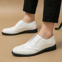 Diseño clásico, nivel de calidad, vestido de hombre para ocasiones formales, bodas, zapatos de piel de plena flor, talla grande 48 - details 6
