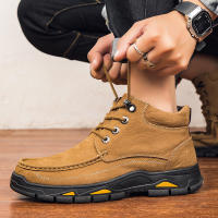 Zapatos de hombre al aire libre de terciopelo de piel de vaca de primera capa de cuero mate de alta calidad - details 30
