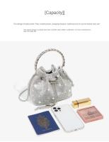 Bolso de Noche de Diamantes Lleno Bolso de Mano de Cristal Brillante para Mujeres - details 9
