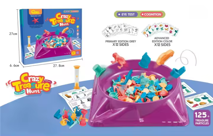 Juego de Mesa de Caza de Tesoros Loco Juguete Interactivo para Familias - 1