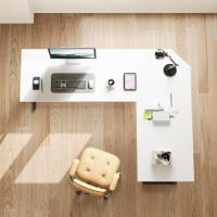 Mesa de Juego en Forma de L 130x130cm Soporte para Monitor Soporte para Auriculares - details 39