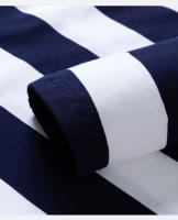Polo de manga larga para hombre, camiseta transpirable a rayas, informal de algodón, novedad de negocios, Primavera, 2024 - details 7