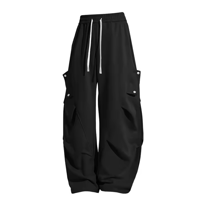 Pantalones Cargo para Hombres CHAIFENKO Versátil, Transpirable, Comodable para Primavera/Otoño, Longitud Completa, Acolchado de Poliéster - 1