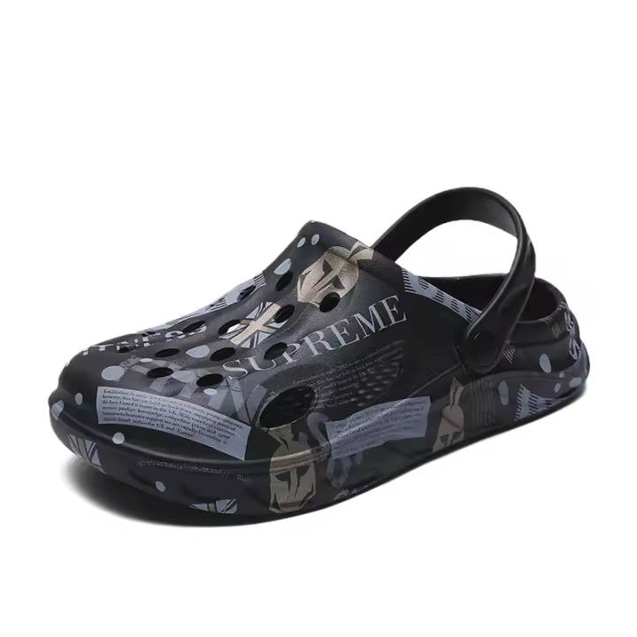 Zapatillas de casa antideslizantes para hombres, zuecos impermeables, sandalias de playa de agua - 1