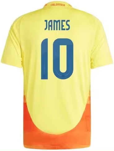 Colombia James 2024 - Camiseta de Fútbol Local para Hombre Versión Aficionado - 1