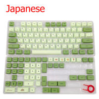 Teclas de perfil XDA para teclado mecánico, tapas de tecla de sublimación, té verde Matcha, tinte PBT, EN/KR/RU/Th/JA, 123 teclas - details 9