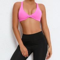 Ropa de yoga desnuda, sujetador de yoga para ejercicio de secado rápido ajustado para mujer, sujetador de fitness de belleza con espalda cruzada para correr al aire libre - details 27