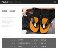 Plataforma chanclas sandalias zapatillas de los hombres desgaste antideslizante moda nuevos zapatos de playa - details 3