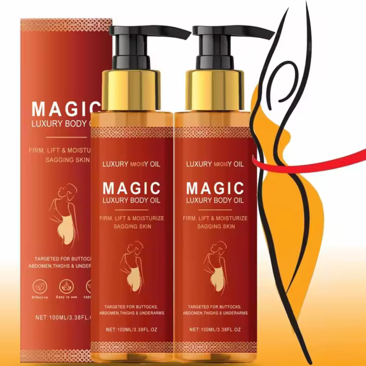 (2 botellas) Magic Oil - Aceite, hidratante y reafirmante para uso en todo el cuerpo - 1