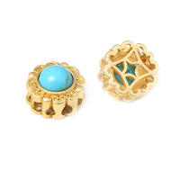 5 uds. De cuentas redondas de latón de Color dorado mate, estilo Vintage, pulseras de cuentas nepalesas, cuentas espaciadoras, suministros para fabricación de joyas, accesorios Diy - details 17